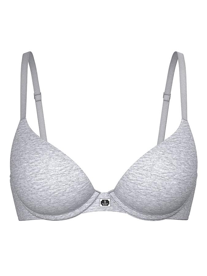 Cotton Logo Hardware Perfect Shape Push-Up Bra image number 2