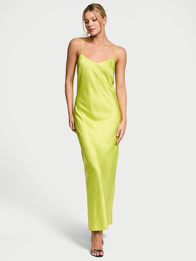 Satin Long Slip Dress image number 0
