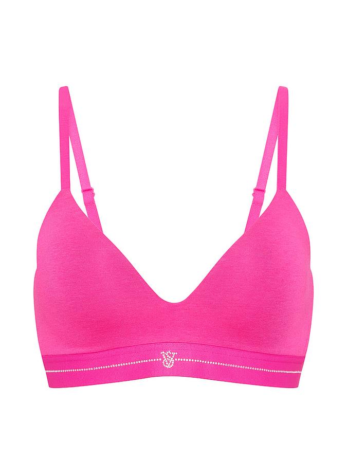 Signature Shine Cotton Lightly Lined Wireless Bra image number 2