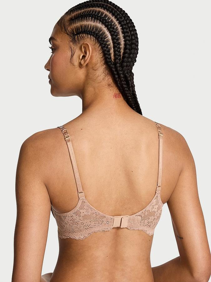 Twinkle Strap Lace Classic-Coverage Demi Bra image number 1