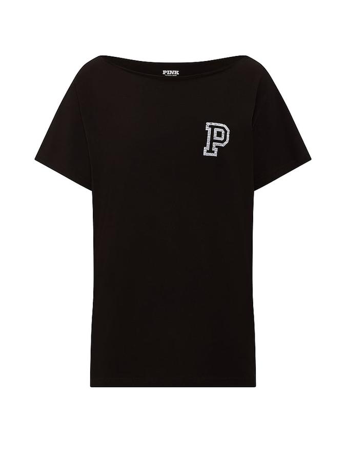 Campus Cotton&trade; Off-The-Shoulder Tee image number 2