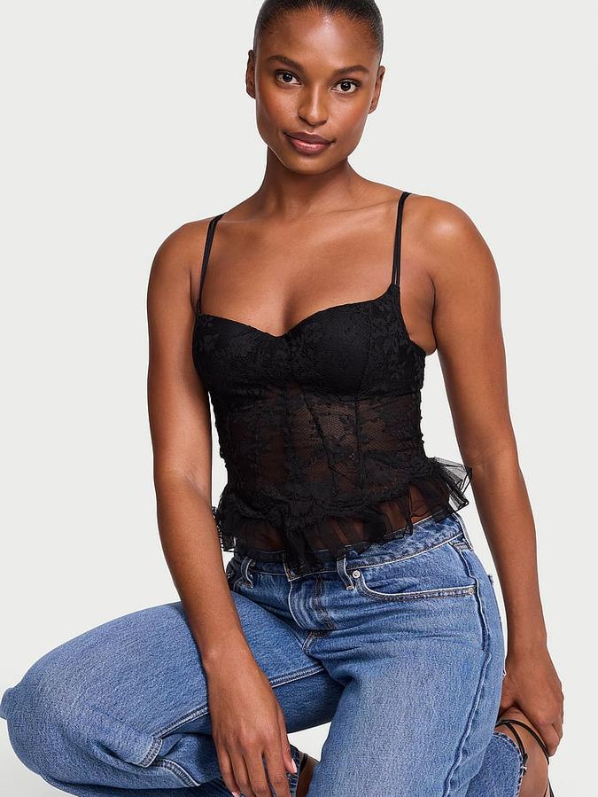 Dare to Dream Lace Ruffle Bra Top