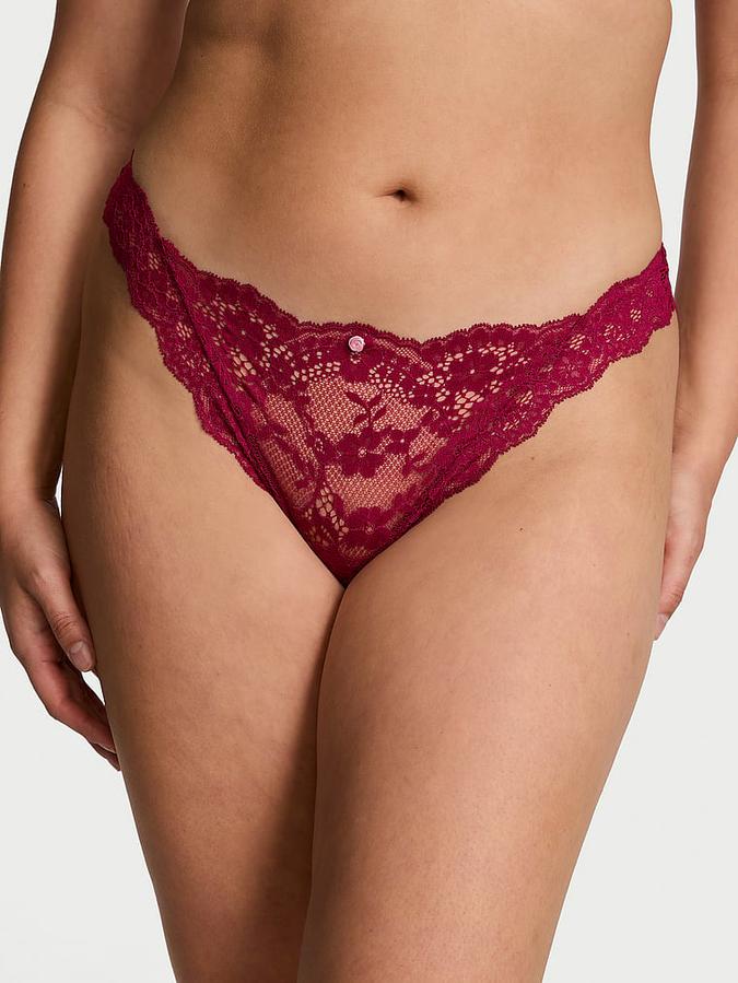 Red Lace Thong Panty Lace Thong Panty