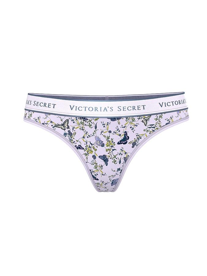Logo Cotton Thong Panty image number 2