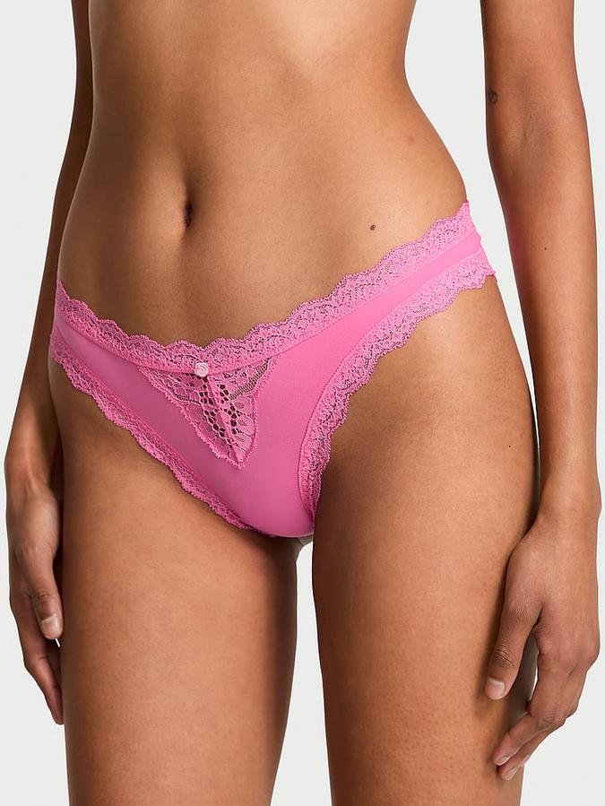 Lace-Trim Bikini Panty