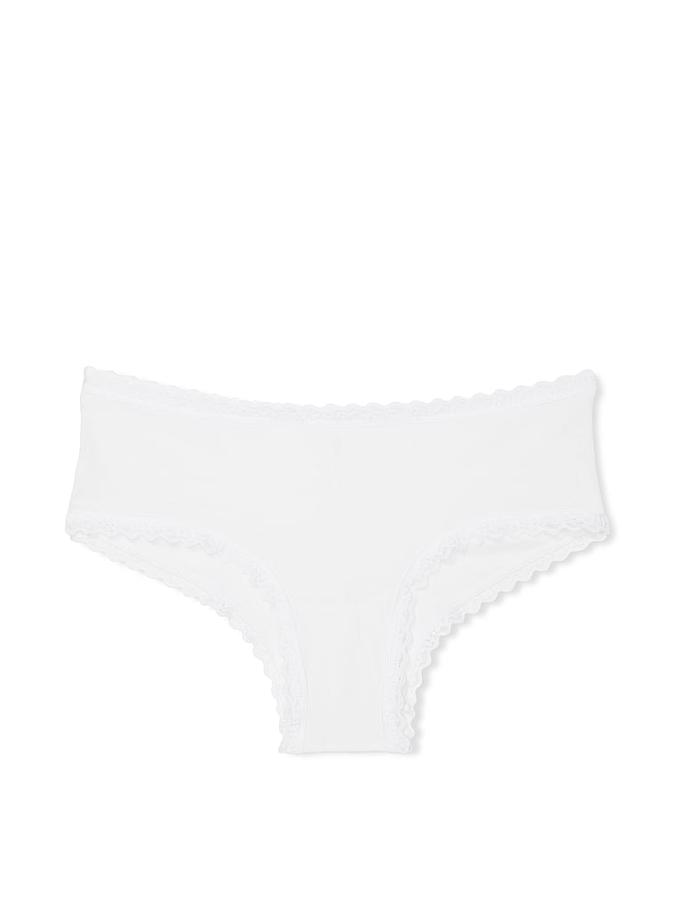 Cotton Lace-Waist Cheeky Panty image number 2