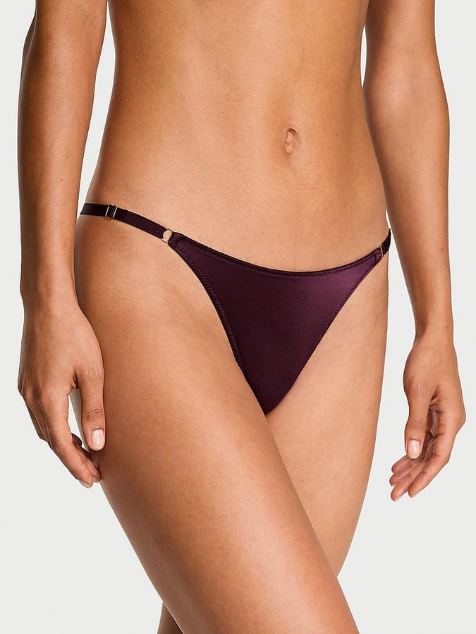 Purple Smooth Strappy-Back Adjustable Brazilian Panty Smooth Strappy-Back Adjustable Brazilian Panty