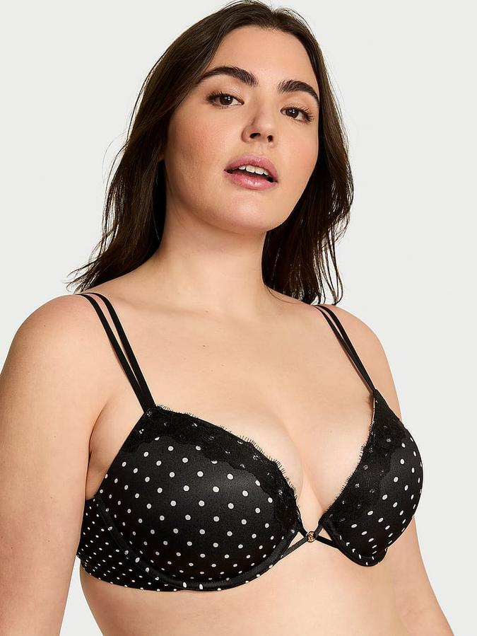 Smooth Lace-Trim Push-Up Bra