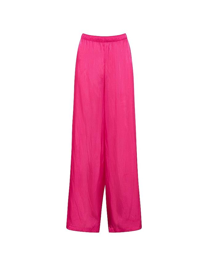 Luxe Sheer Satin Wide-Leg Pant image number 2