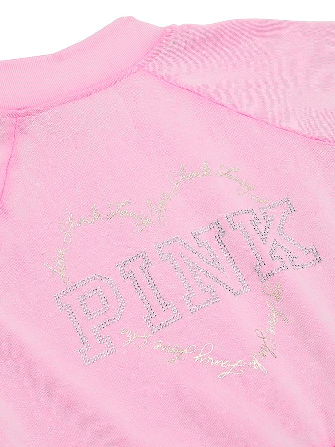 PINK x LoveShackFancy Reissued Full-Zip Sweatshirt image number 4