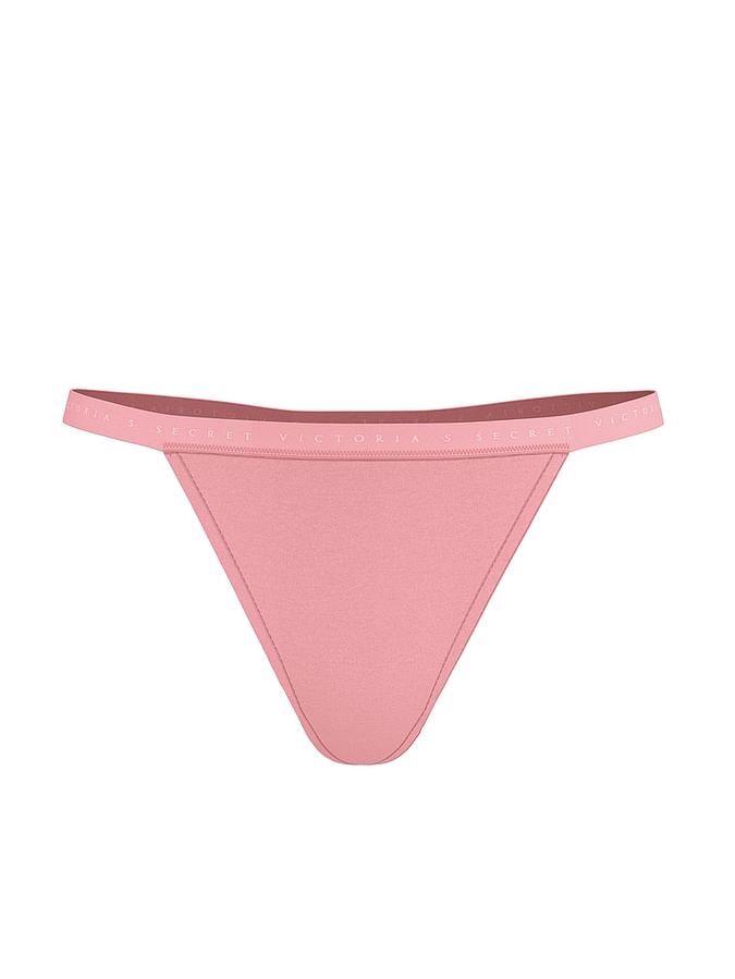 Stretch Cotton V-String Panty image number 2