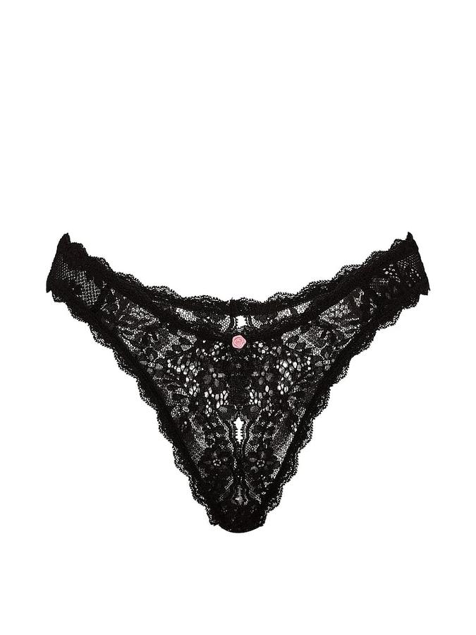 Lace Peekaboo Brazilian Panty image number 2