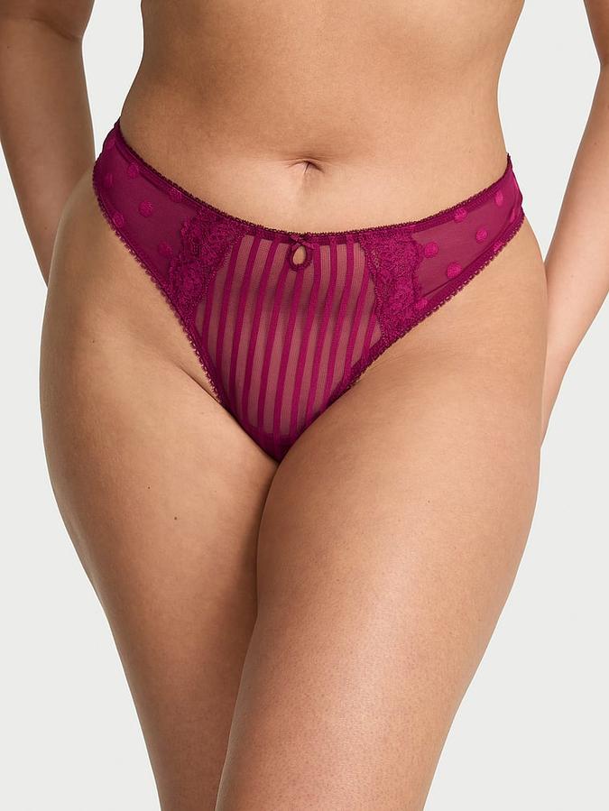 Lacie Sheer Heritage Thong Panty image number 0