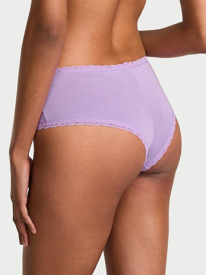 Cotton Lace Bow Cheeky Panty image number 1