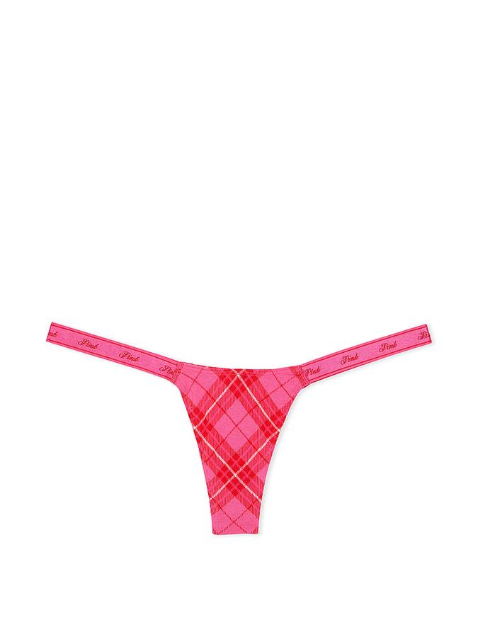 Logo Cotton Micro Thong Panty