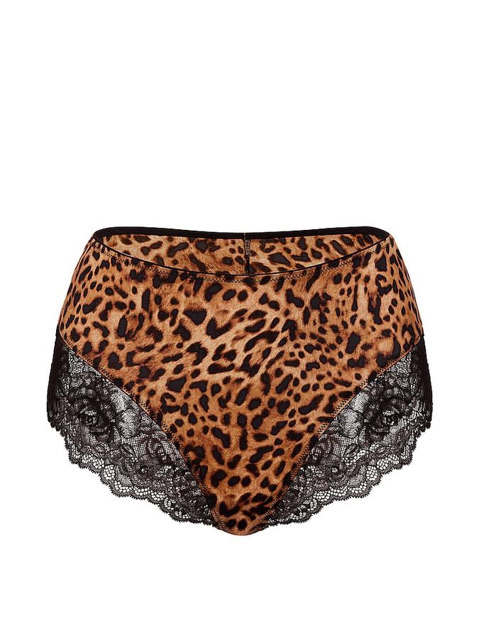 Smooth Lace-Trim High-Waist Brief Panty image number 2
