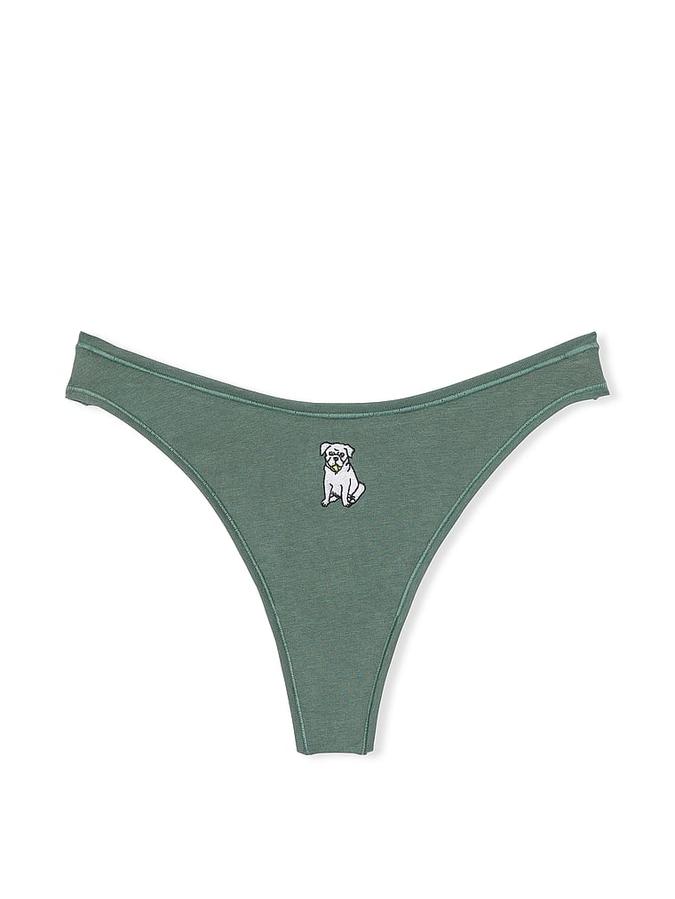 Cotton High-Leg Thong Panty image number 2