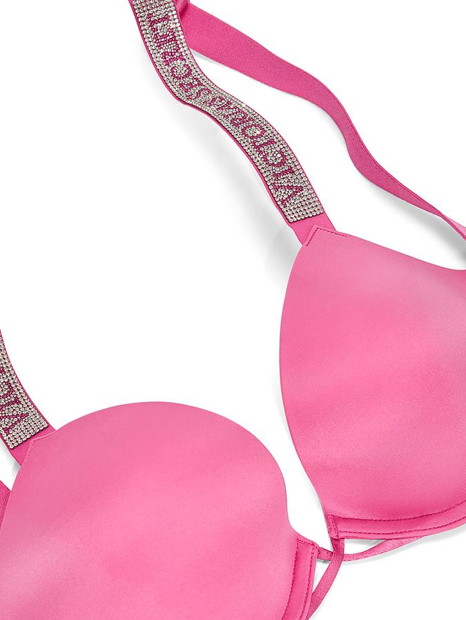 Logo Shine Strap Push-Up Bra image number 2