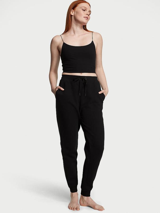 Cotton Fleece High-Rise Jogger Pants image number 0