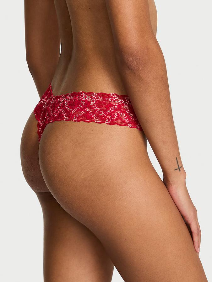 Lace Thong Panty image number 1