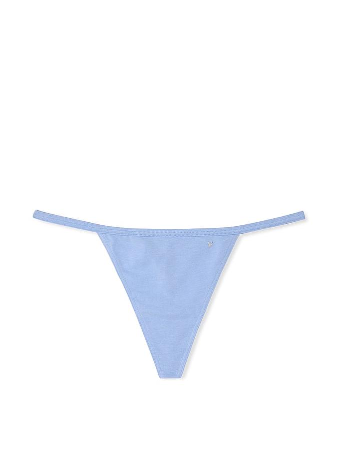 Stretch Cotton V-String Panty image number 2