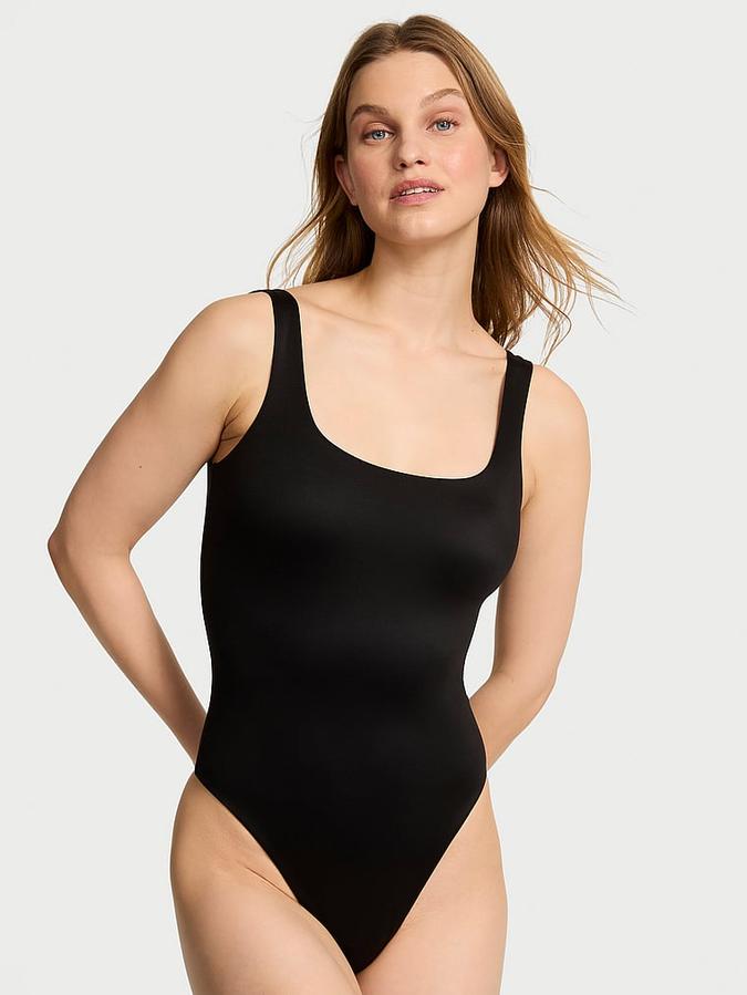 Bodywear by Victoria's Secret with FeatherSoft™ Innovation Square-Neck Tank Bodysuit image number 0