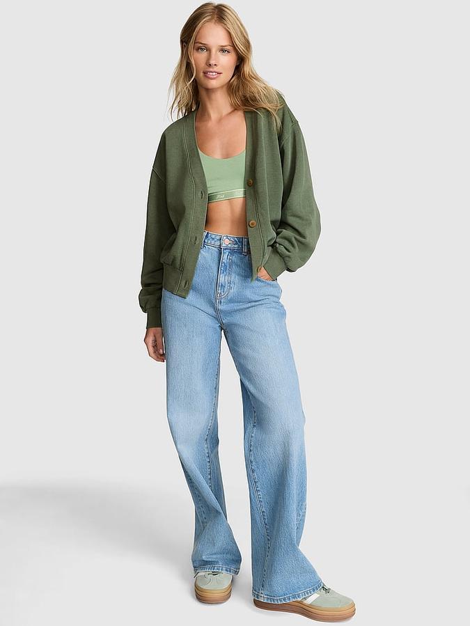 Ivy Fleece Cropped Cardigan image number 0
