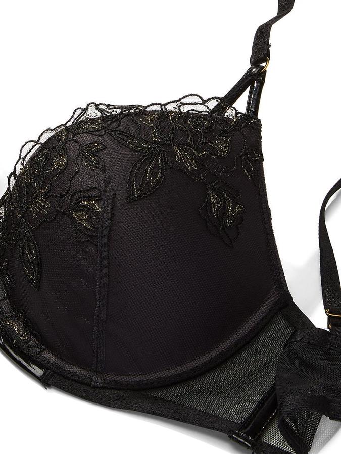 Rose Embroidery Push-Up Bra image number 3