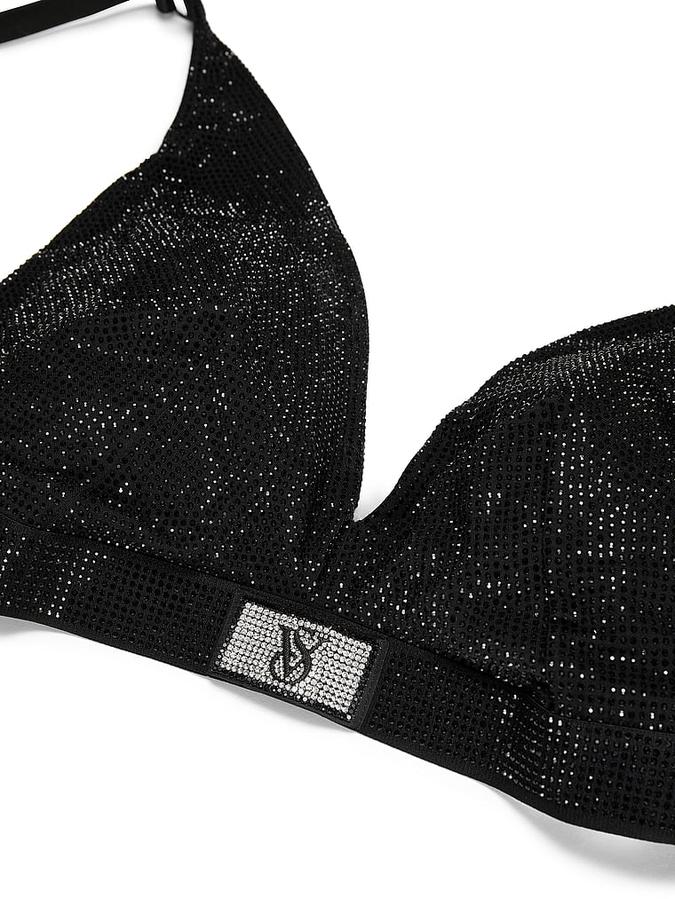 Shine Cotton Wireless Plunge Bralette image number 3