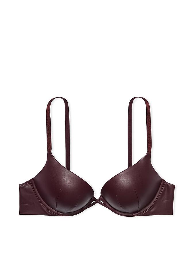 Bombshell Add-2-Cups Faux Leather Push-Up Bra image number 2