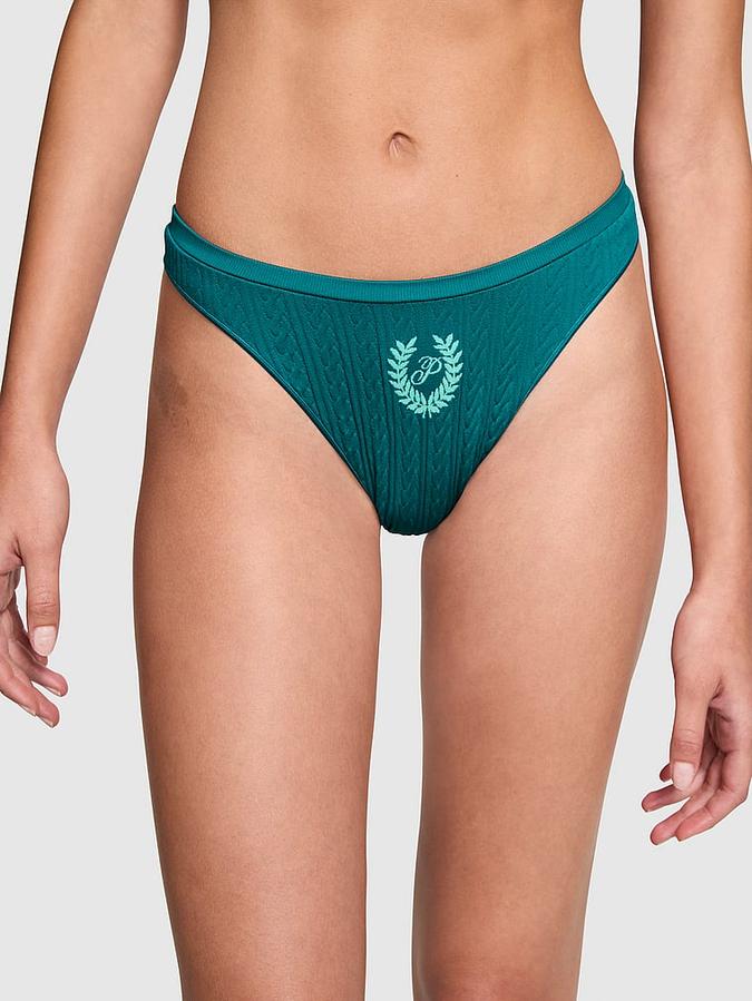 Seamless High-Leg Thong Panty image number 0