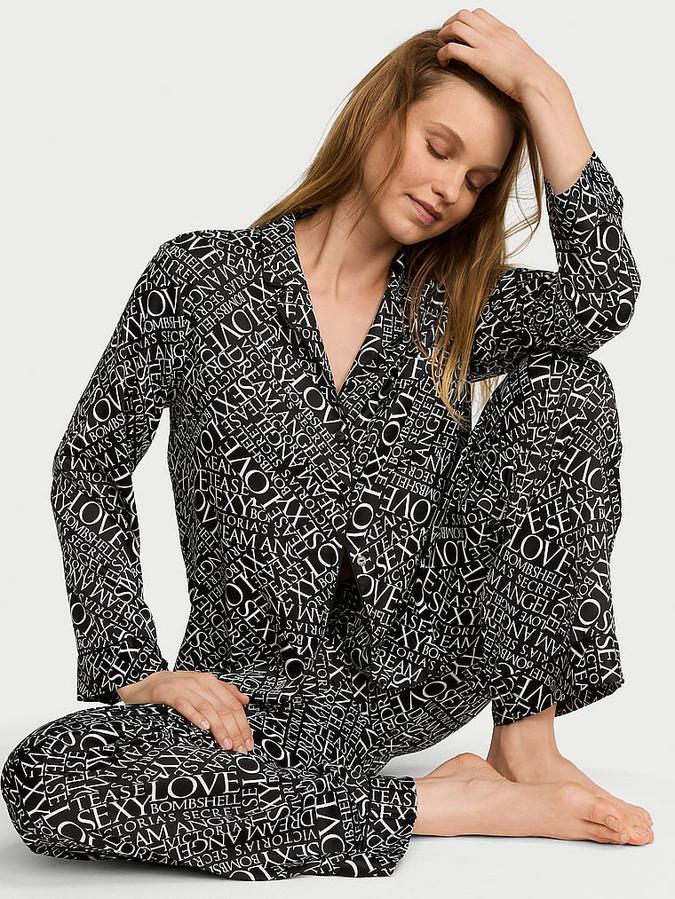 Signature Satin Long Pajama Set