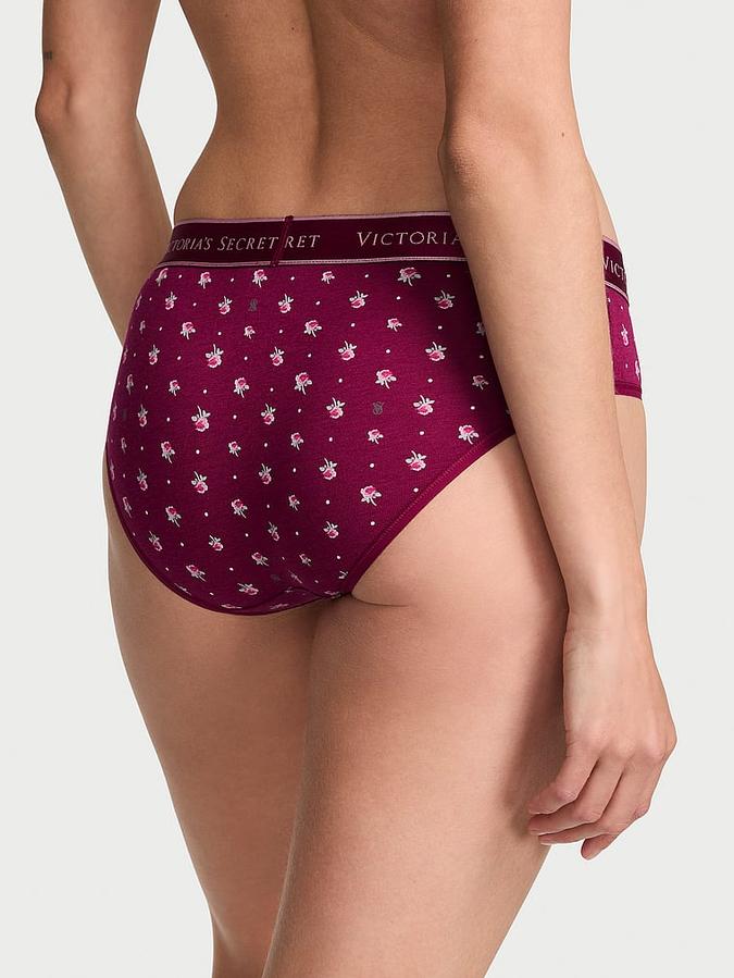 Logo Cotton Hiphugger Panty