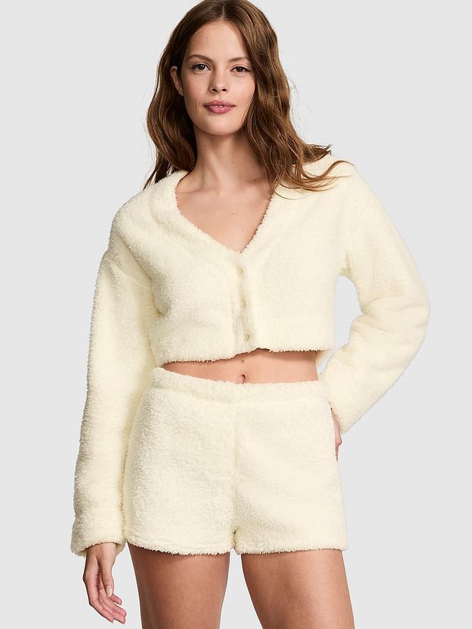 Co-ZZZy Fleece Cropped Cardigan image number 0