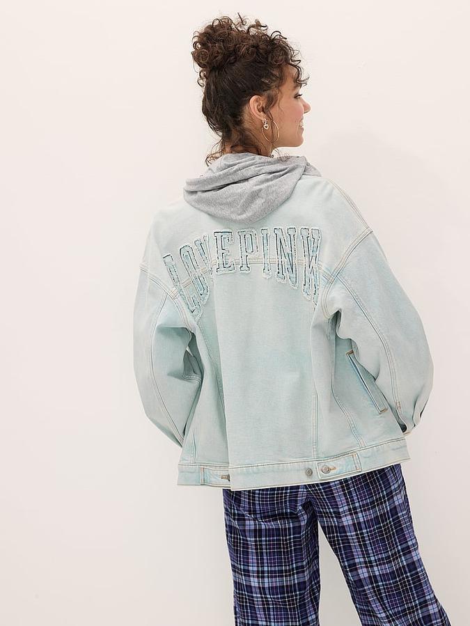 Denim by PINK Oversized Trucker Jacket image number 3