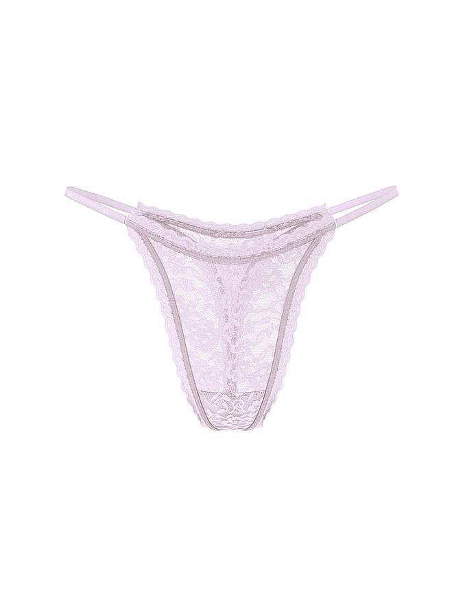 Blossom Lace String Thong Panty image number 2