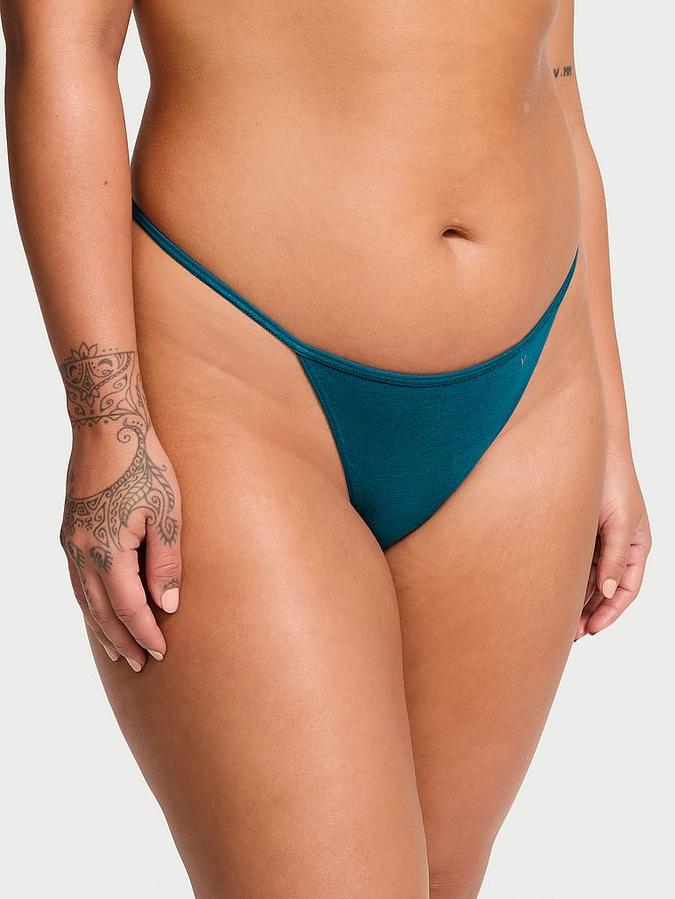 Stretch Cotton V-String Panty