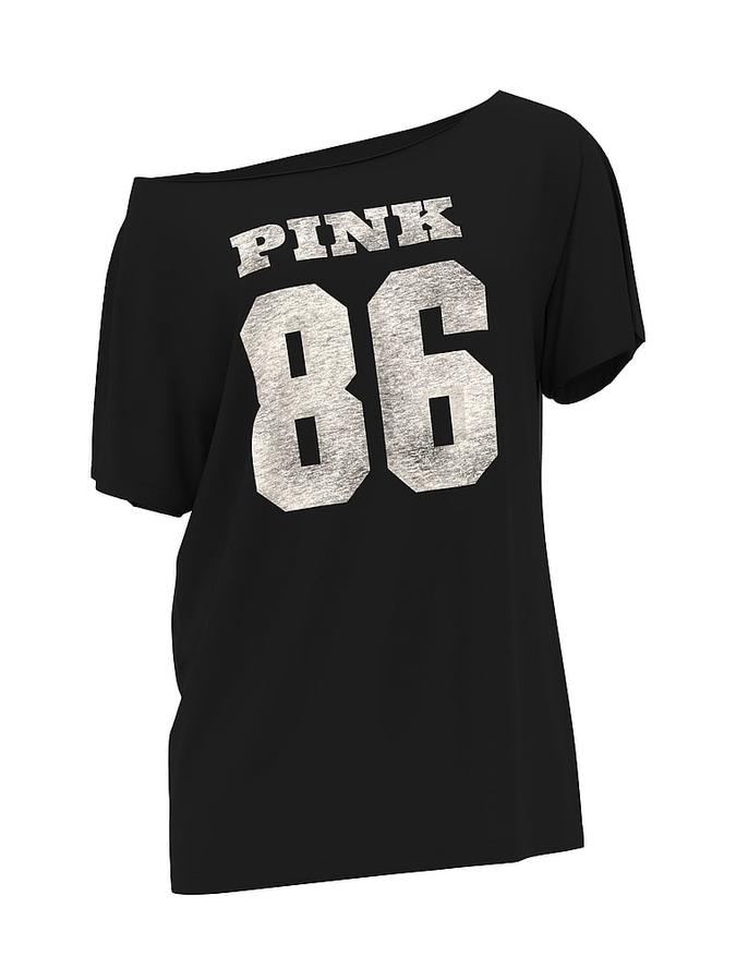 Campus Cotton Off-The-Shoulder Tee image number 2