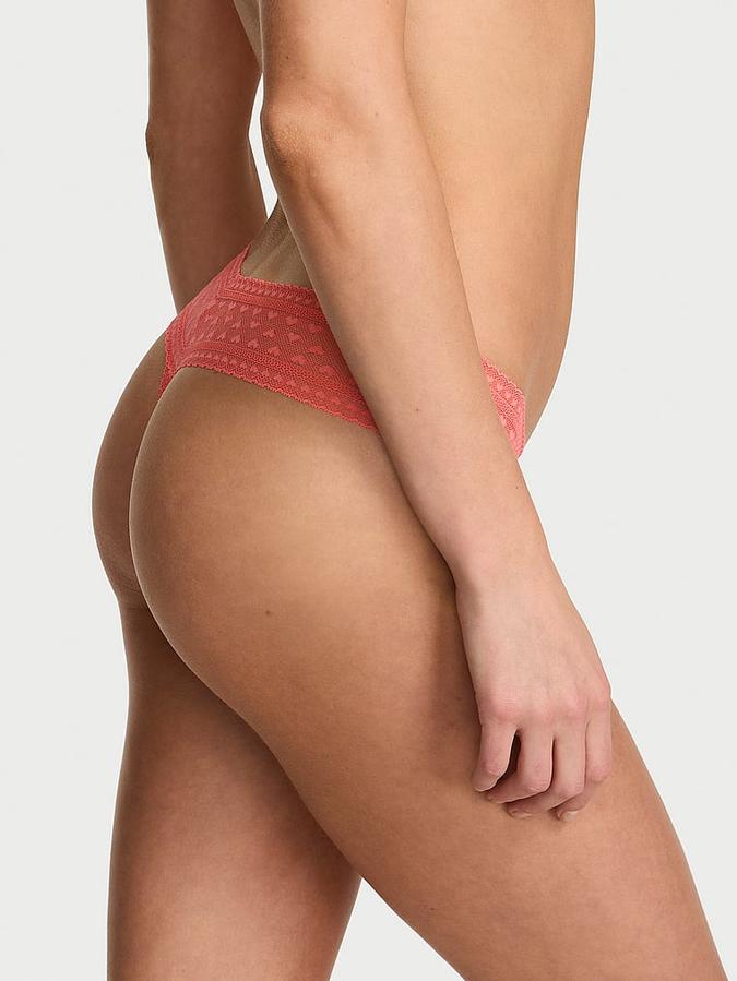 Heart Lace Thong Panty