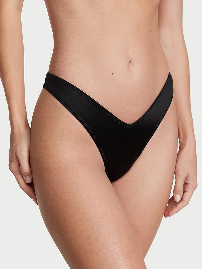 Strappy-Back High-Leg Thong Panty image number 0