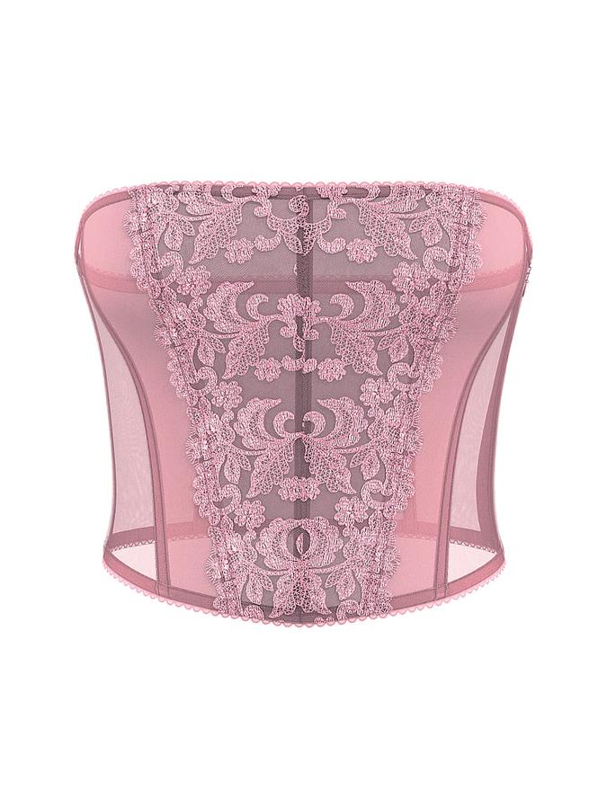 Vintage Blossom Strapless Corset Top image number 2