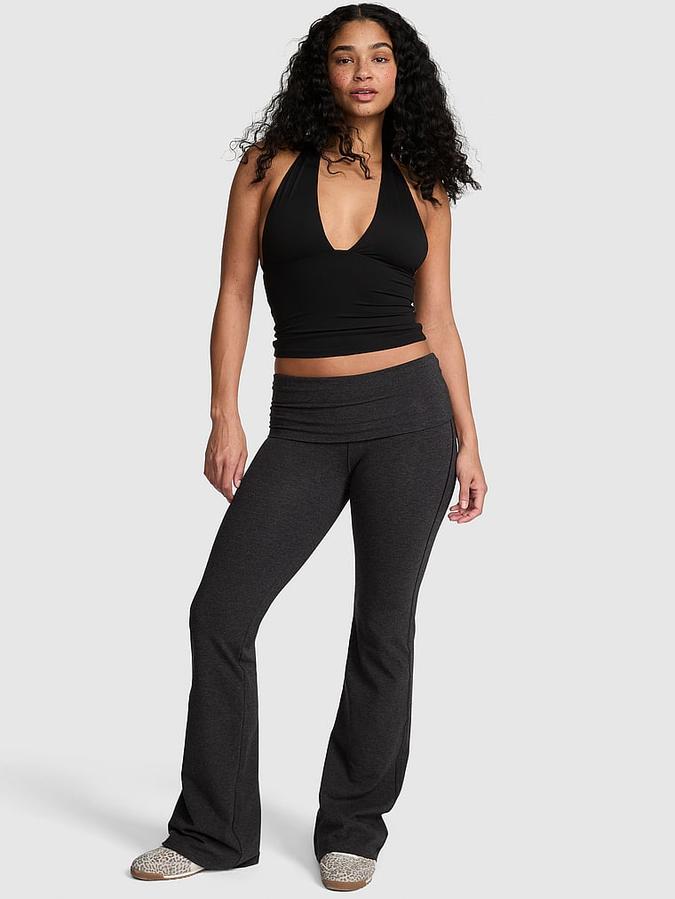 All-Day Cotton&trade; Foldover Flare Leggings