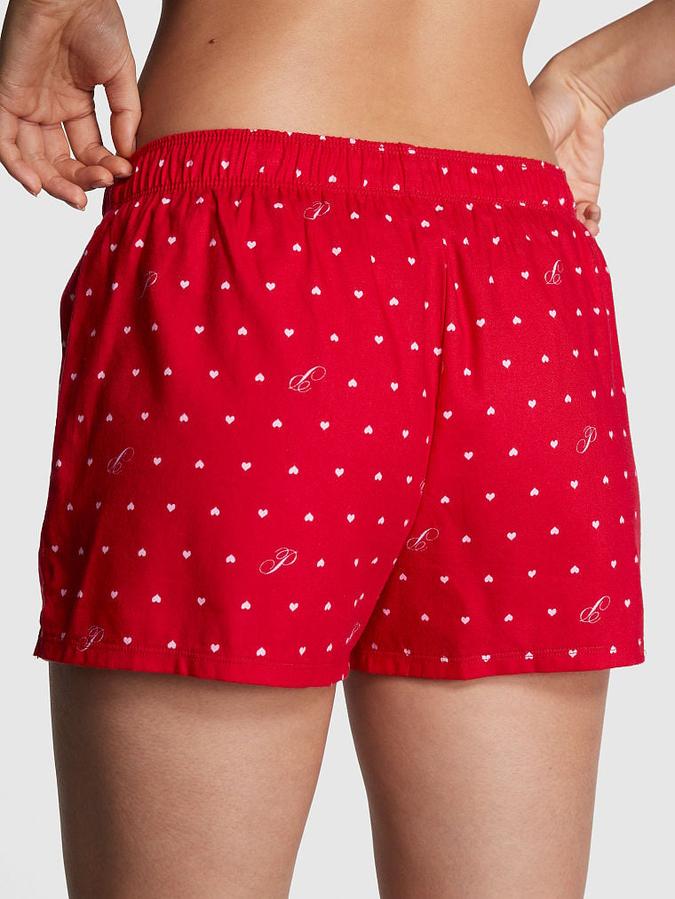 Flannel Boxy Pajama Shorts image number 1