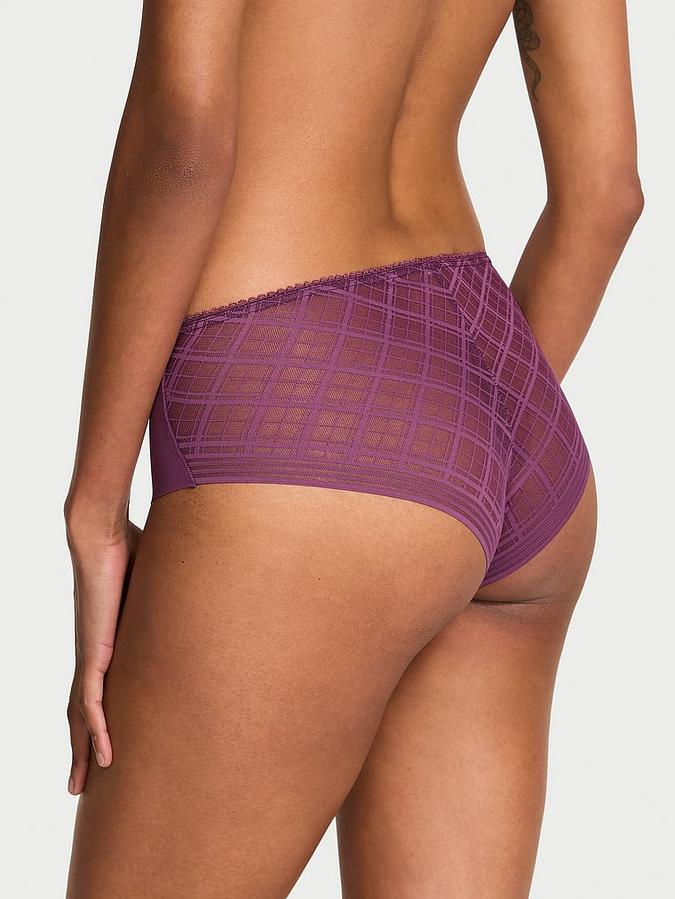 No-Show Plaid Mesh Cheeky Panty