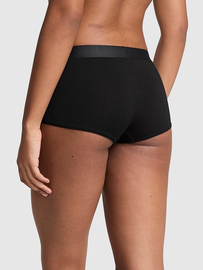 Logo Cotton Boyshort Panty image number 1