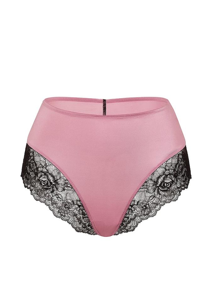 Smooth Lace-Trim High-Waist Brief Panty image number 2