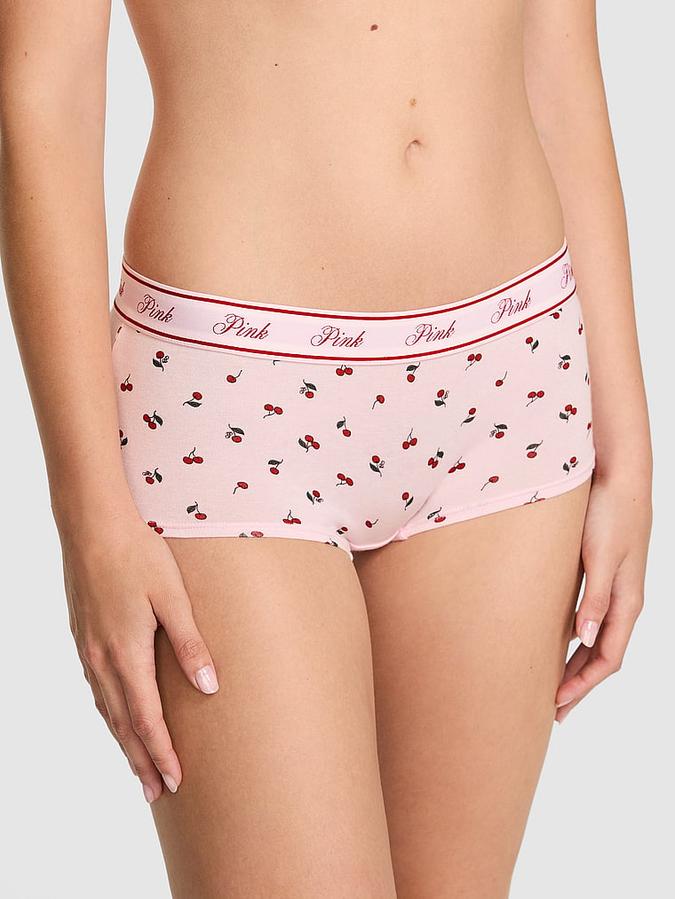 Logo Cotton Boyshort Panty image number 0