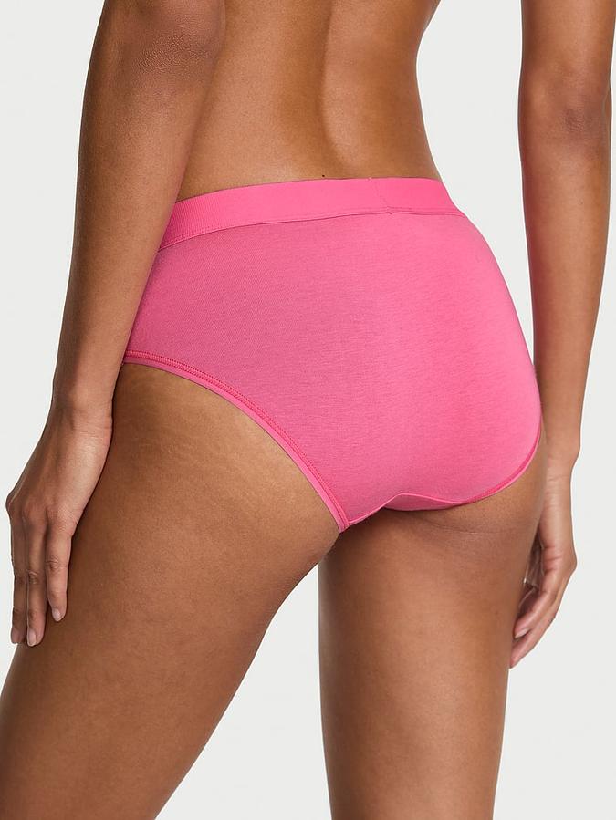 Logo Cotton Shine Patch Hiphugger Panty