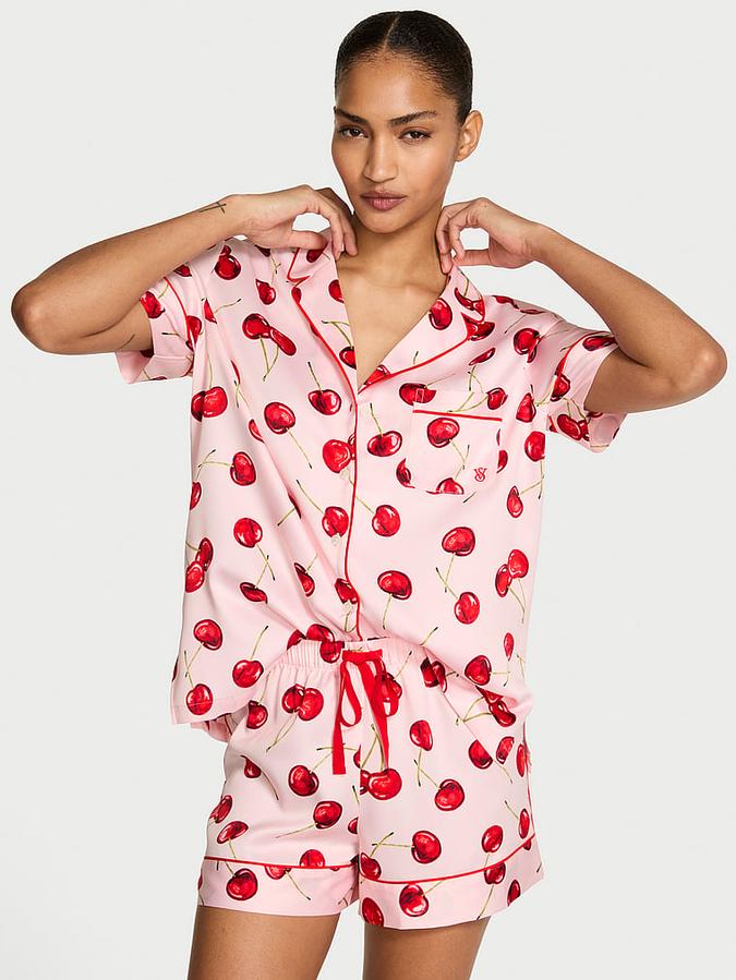 Signature Satin Short Pajama Set