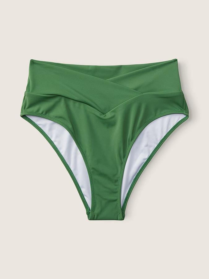V Crossover High-Waist Bikini Bottom image number 2